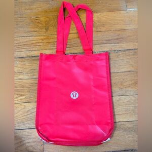 lululemon athletica Red Shopping Tote Bag-Small